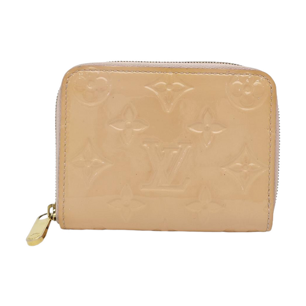 ZIPPY Monogram Patent Leather Yellow Wallet