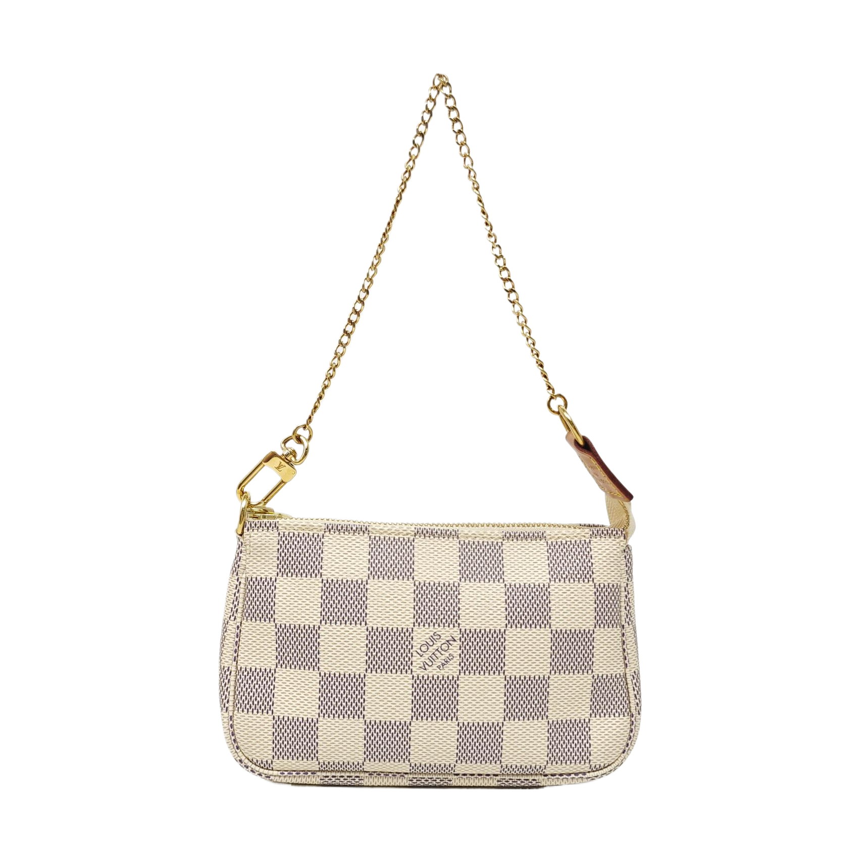 Authenticated pre-owned  ACCESSOIRES Mini Coated Canvas White - Top Handle Bag at Looply