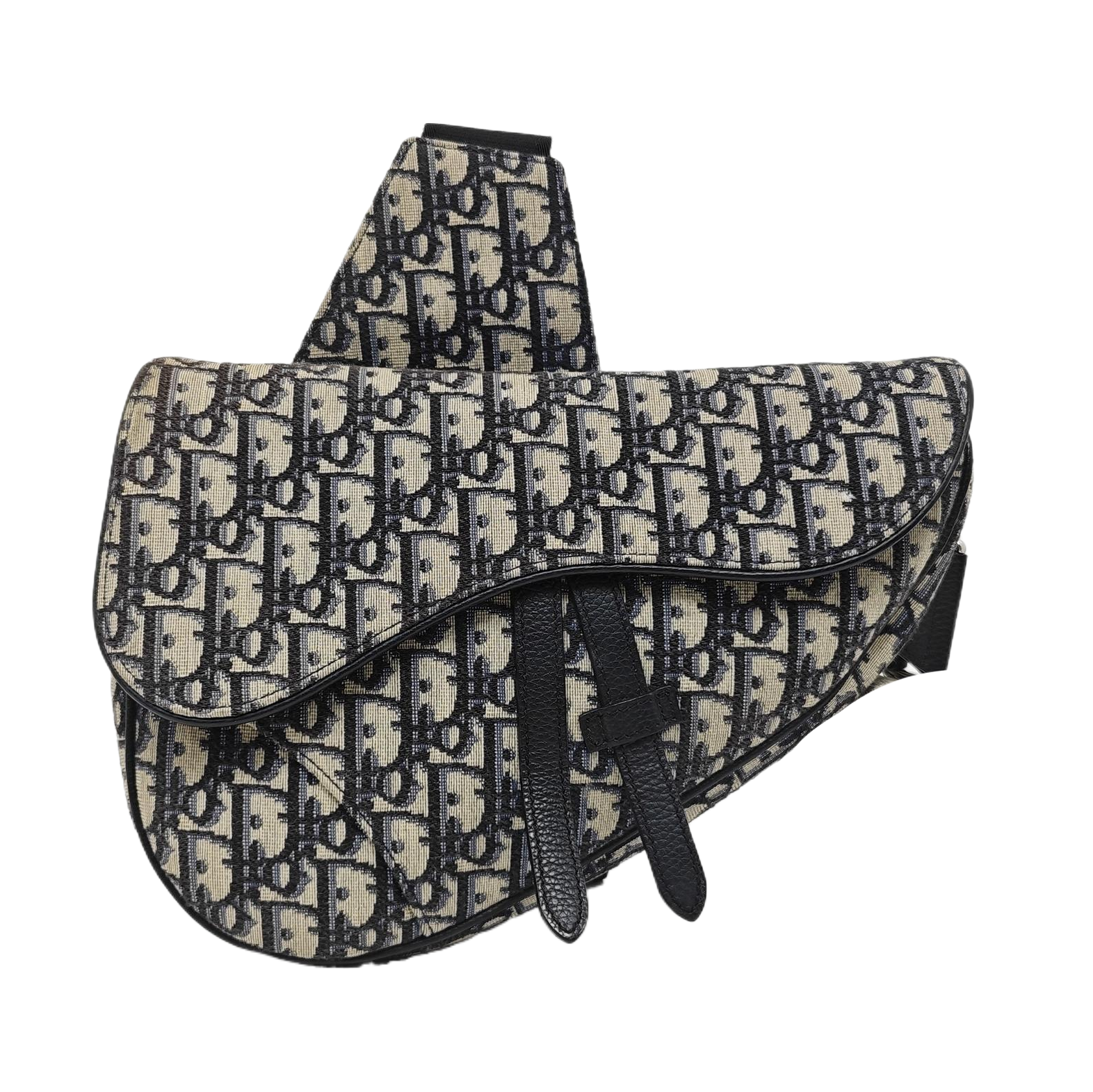 Authenticated pre-owned  Saddle Medium Monogram Canvas Beige - Crossbody Bag at Looply