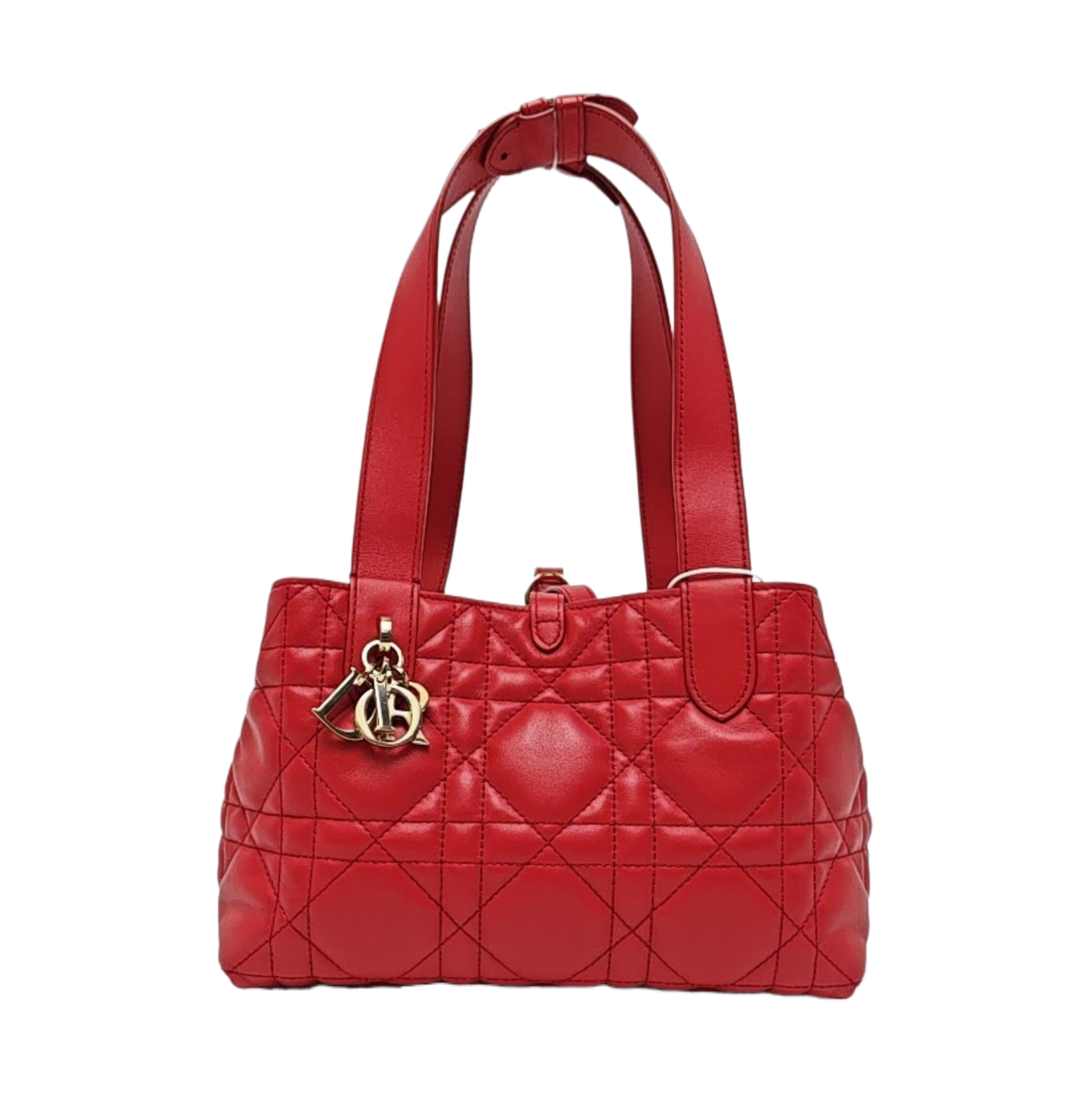 Toujours Small Cannage Calfskin Red