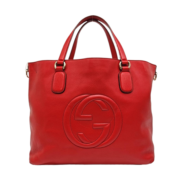 Calfskin Tote Bag Red