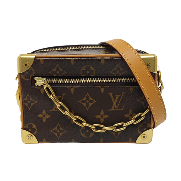 SOFT TRUNK Mini Monogram Coated Canvas Brown