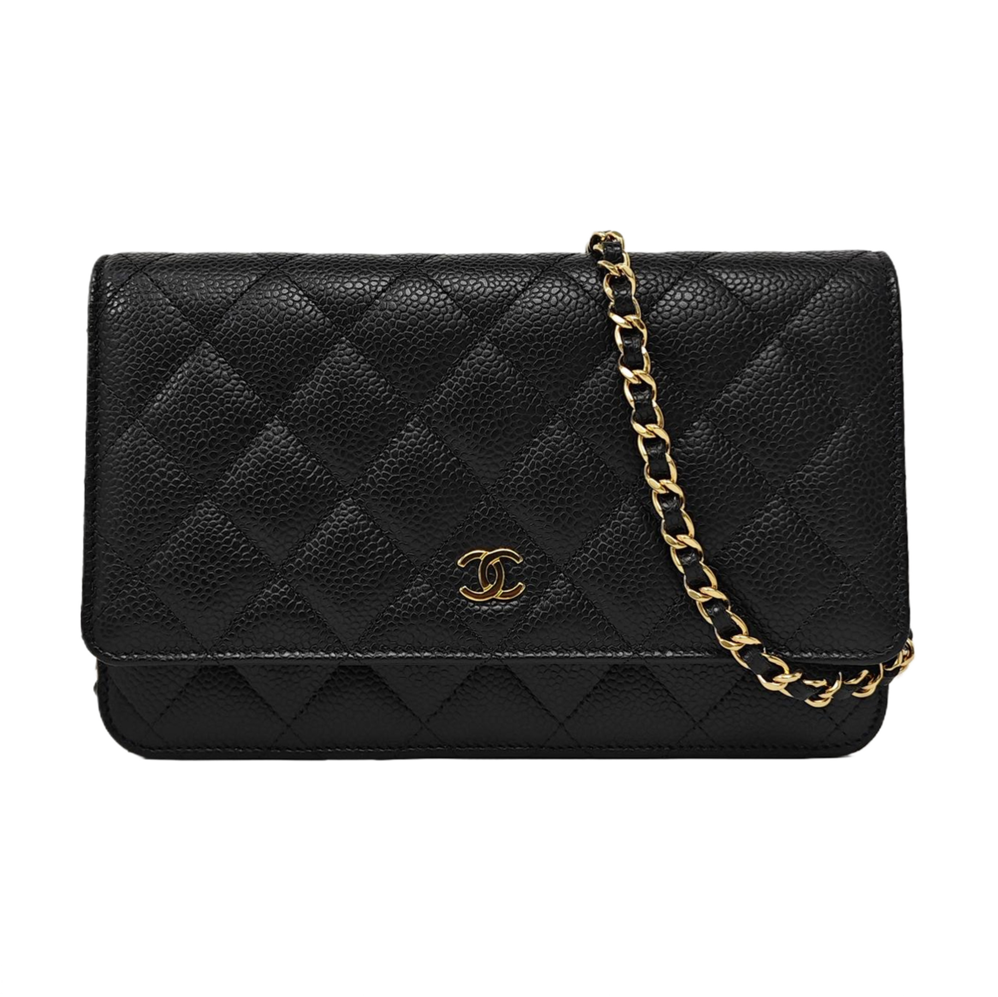 WOC Quilted Grained Calfskin Black