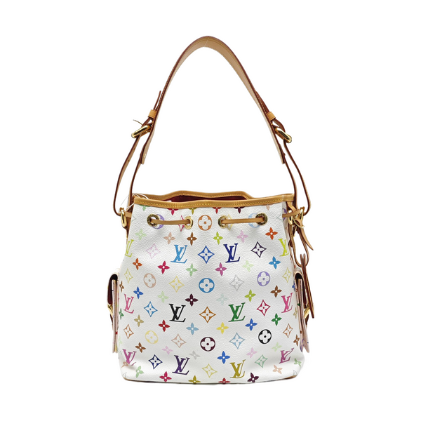 LV × TM NÉONOÉ MM Monogram Coated Canvas White