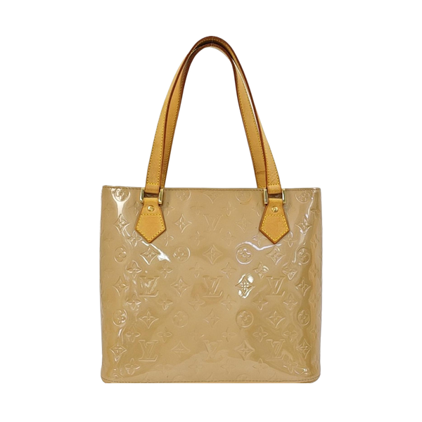 HOUSTON Monogram Patent Leather Beige