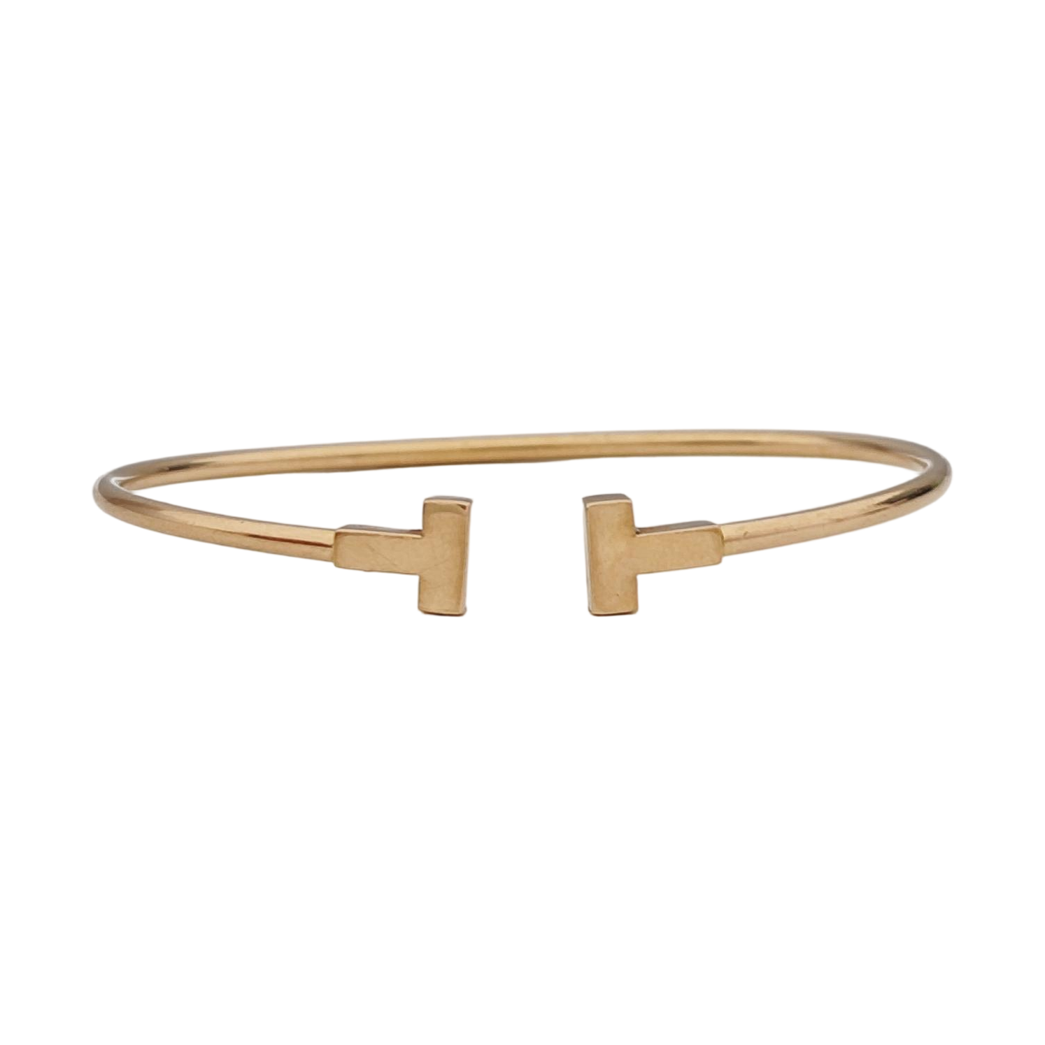 Tiffany T 18k Rose Gold Bangle