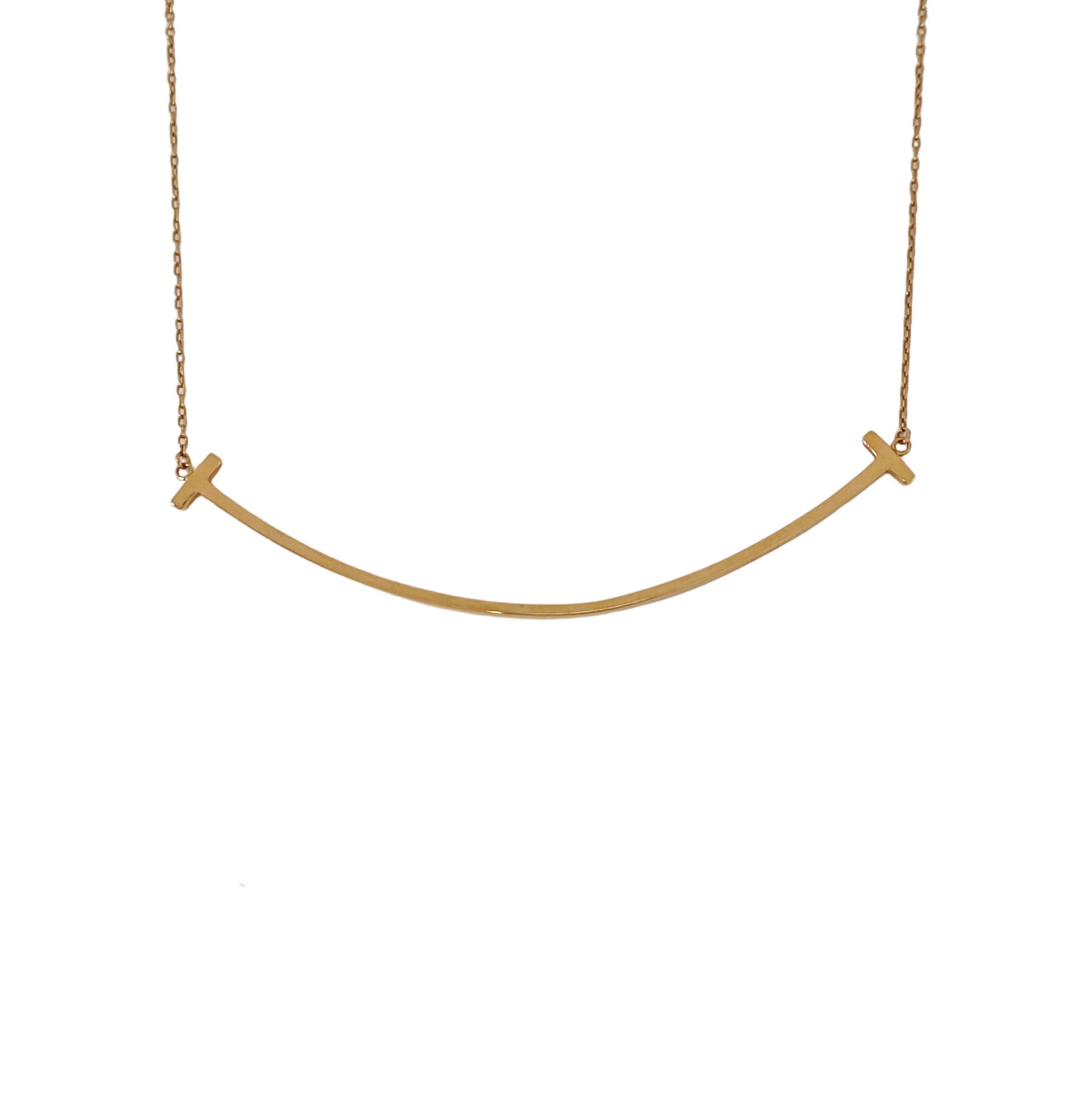 Tiffany T 18k Rose Gold Necklace