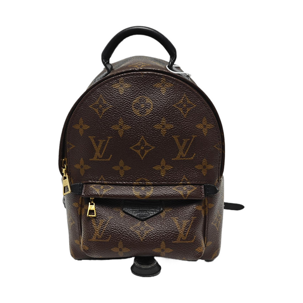 PALM SPRINGS Mini Monogram Coated Canvas Brown