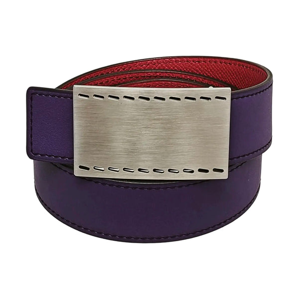 Leather Belt Purple