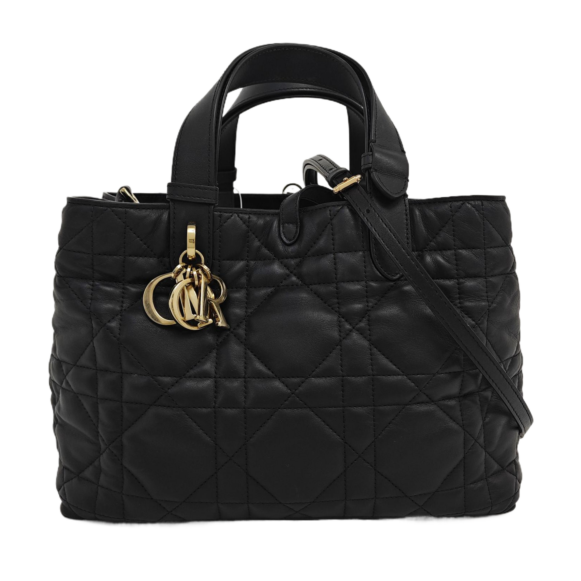 Toujours Medium Cannage Calfskin Black