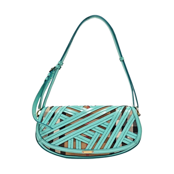 Henley Quilted Calfskin Blue
