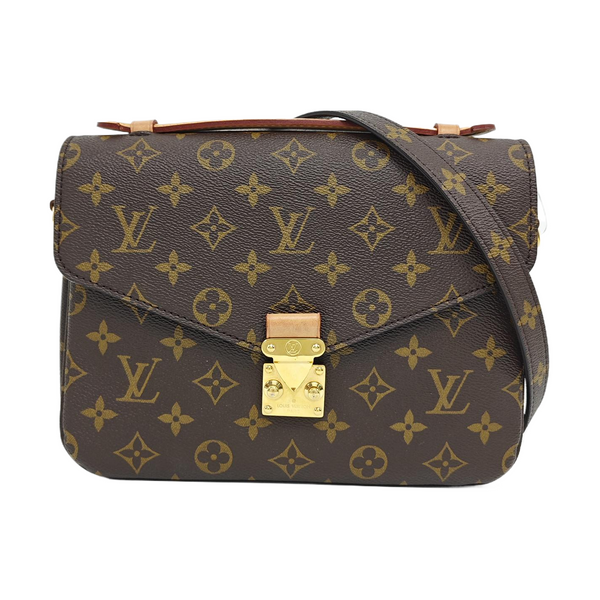 MÉTIS MM Monogram Coated Canvas Brown