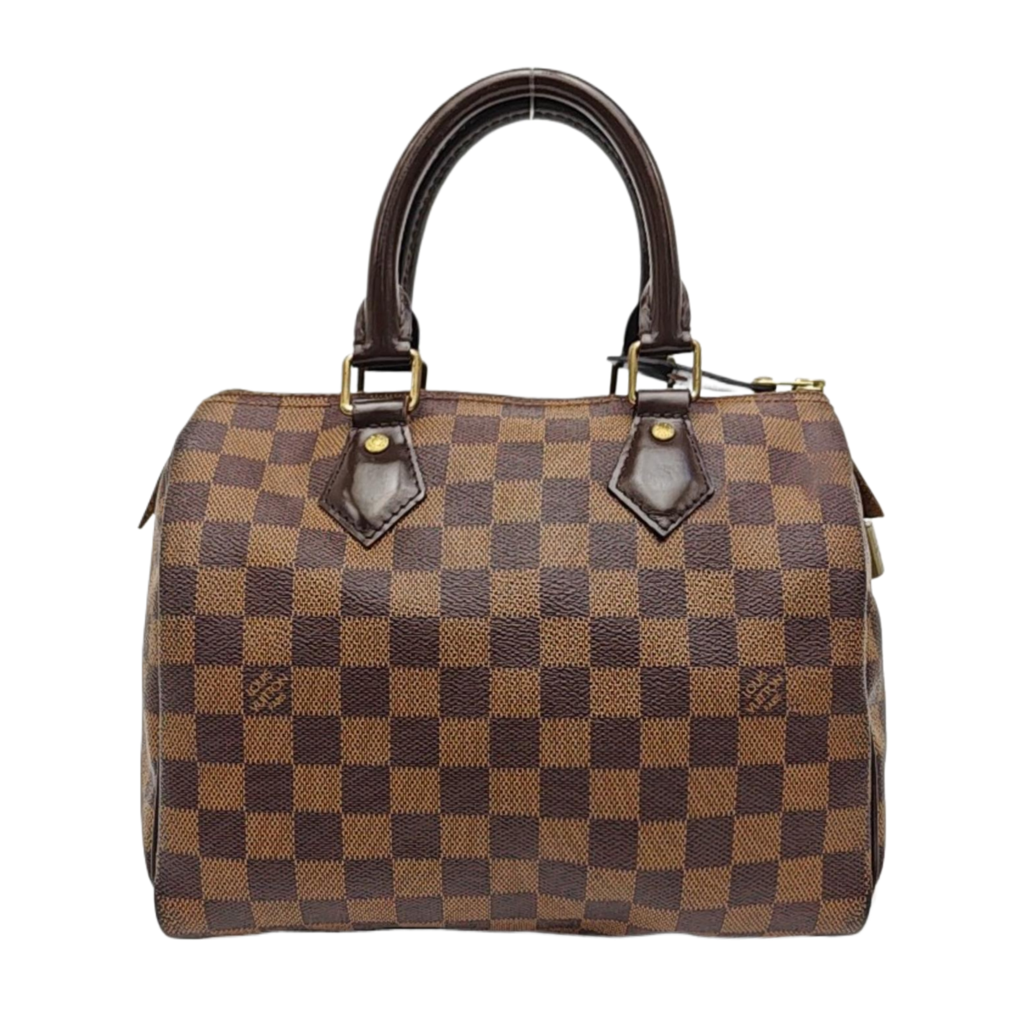 SPEEDY 25 Damier Ebene Coated Canvas Brown