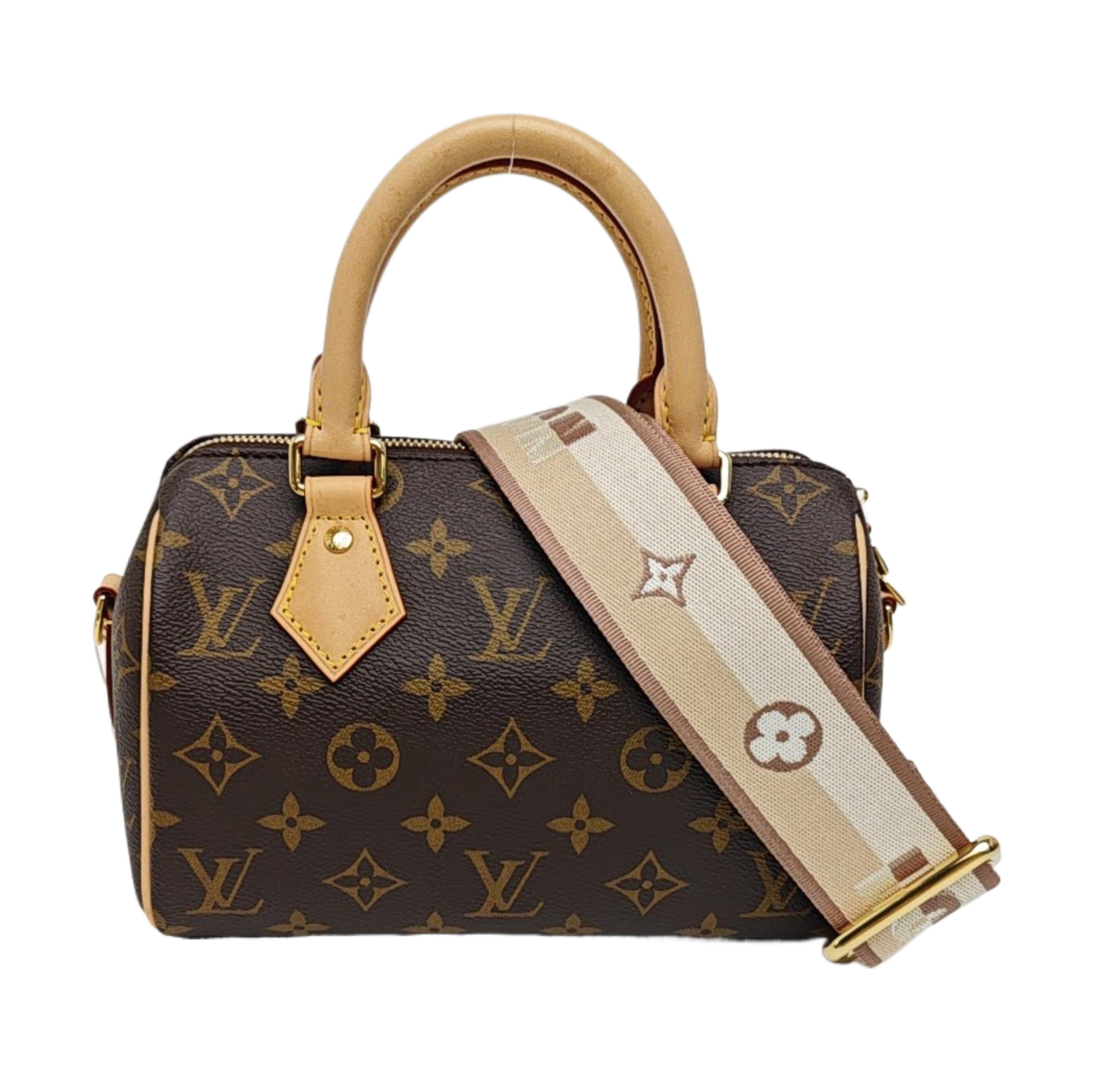 SPEEDY 20 Monogram Coated Canvas Brown