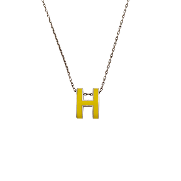 Pop H Metal Silver Necklace