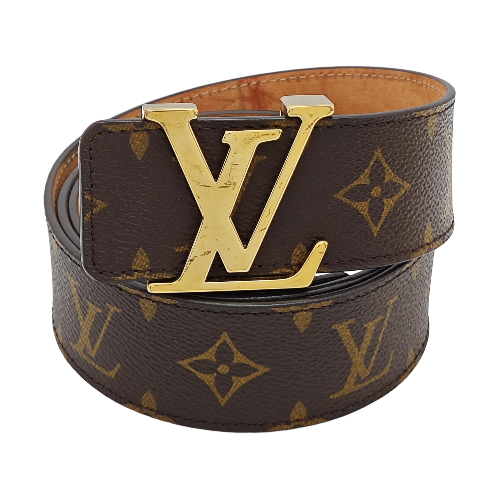 Coated Canvas Belt Brown