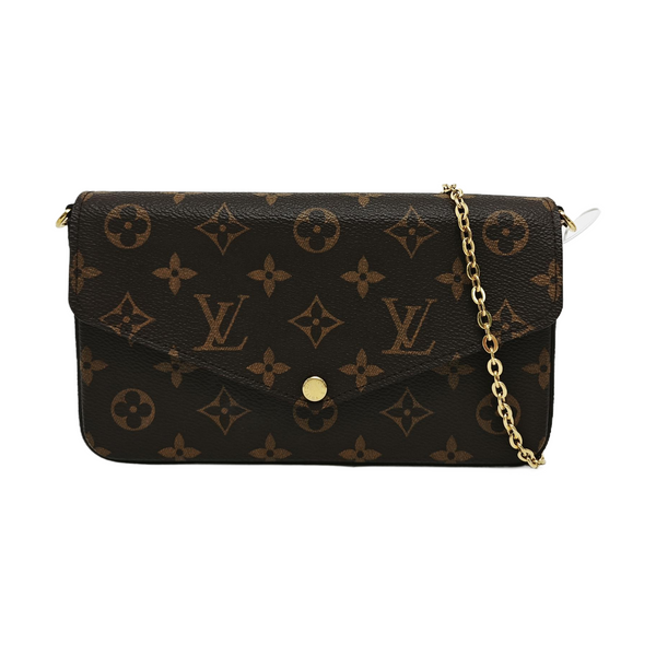 FÉLICIE Monogram Coated Canvas Brown