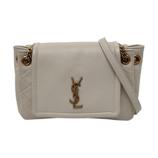 NOLITA Mini Quilted Lambskin White