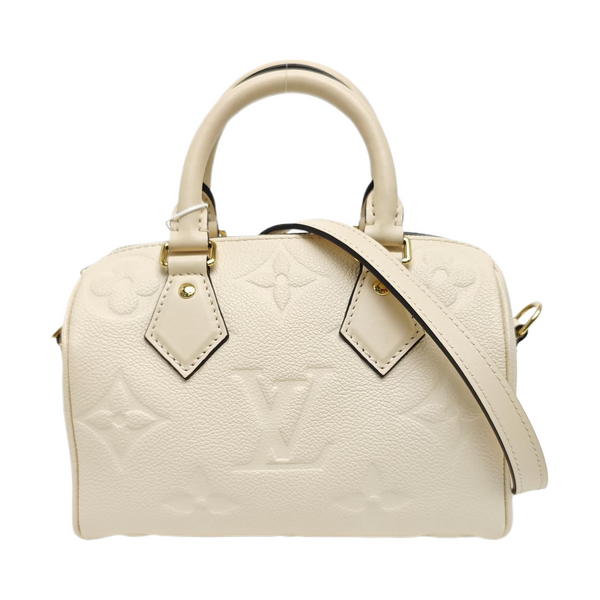 SPEEDY 20 Monogram Calfskin Beige