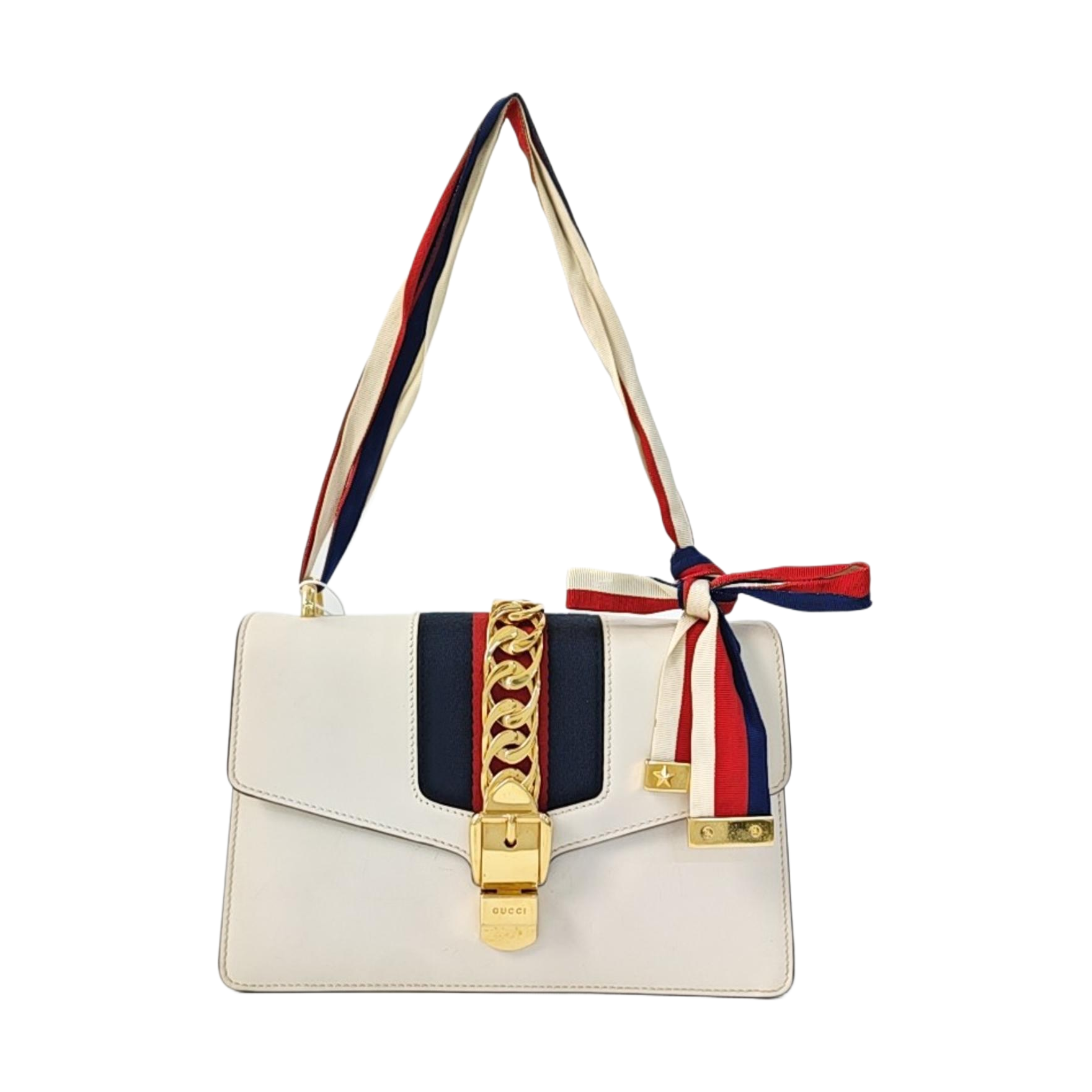 Sylvie Small Calfskin White