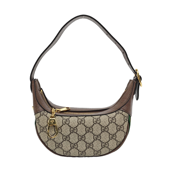 Ophidia Mini Monogram Coated Canvas Beige