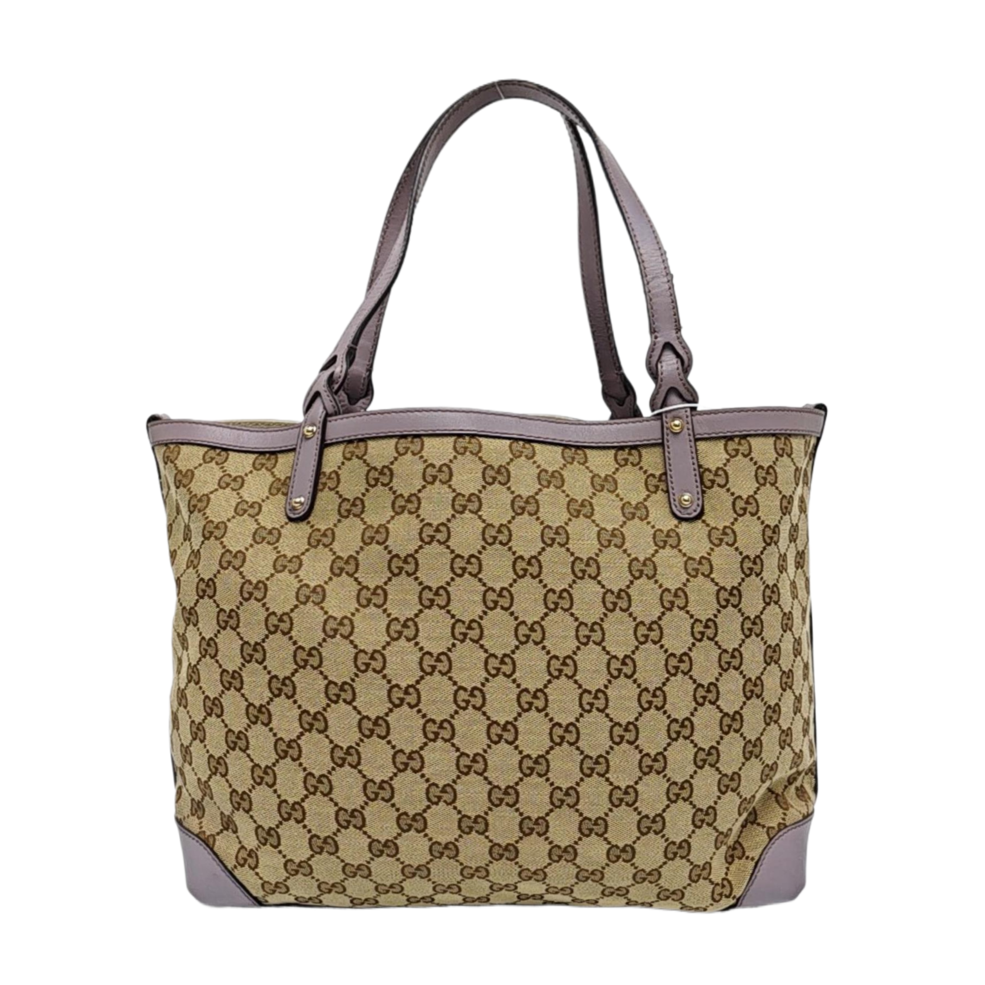 Monogram Canvas Tote Bag Brown