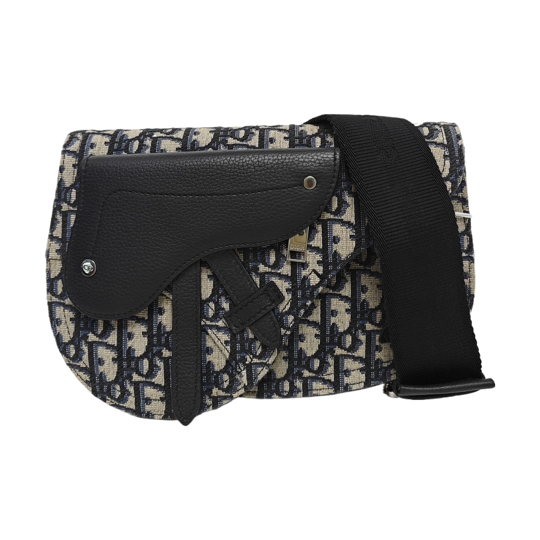 Authenticated pre-owned  Saddle Monogram Canvas Beige - Shoulder Bag at Looply