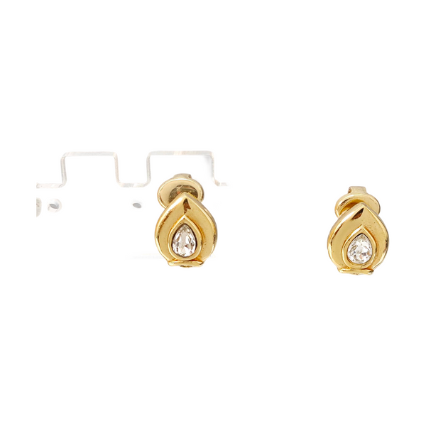 Metal Gold Clip On Earrings