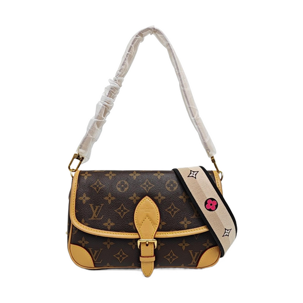 DIANE Monogram Coated Canvas Brown