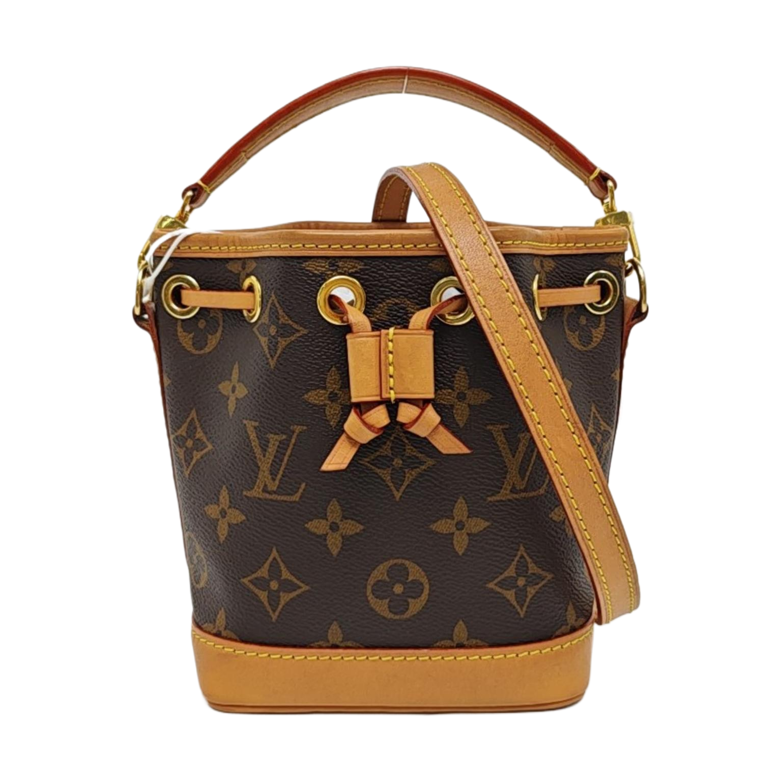 NOÉ Nano Monogram Coated Canvas Brown