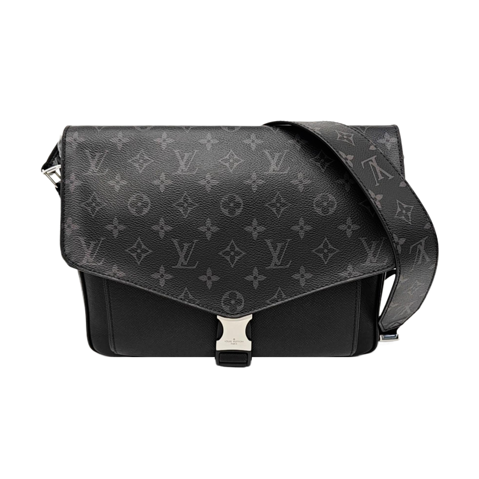 TAIGARAMA Monogram Coated Canvas Black