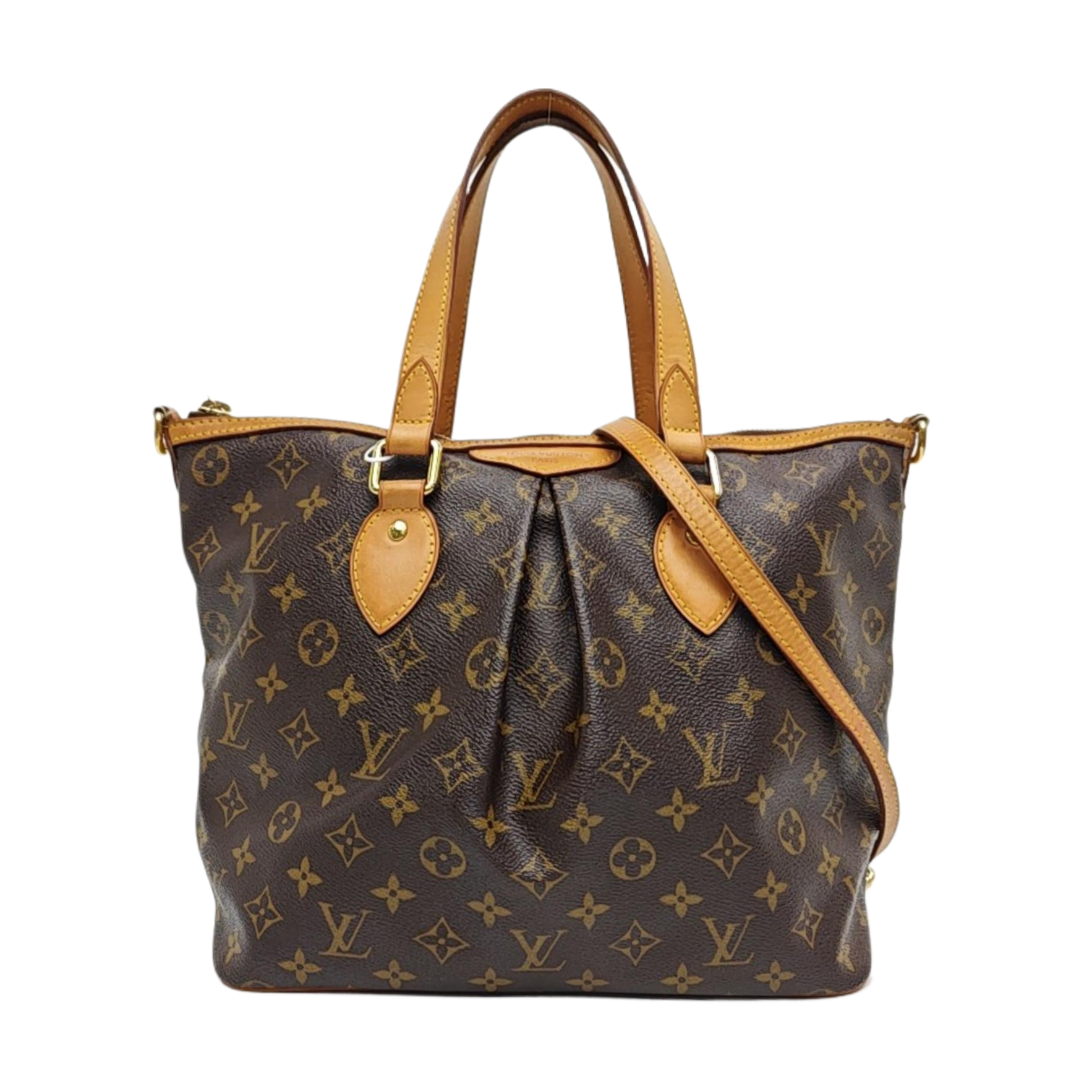 PALERMO PM Monogram Coated Canvas Brown