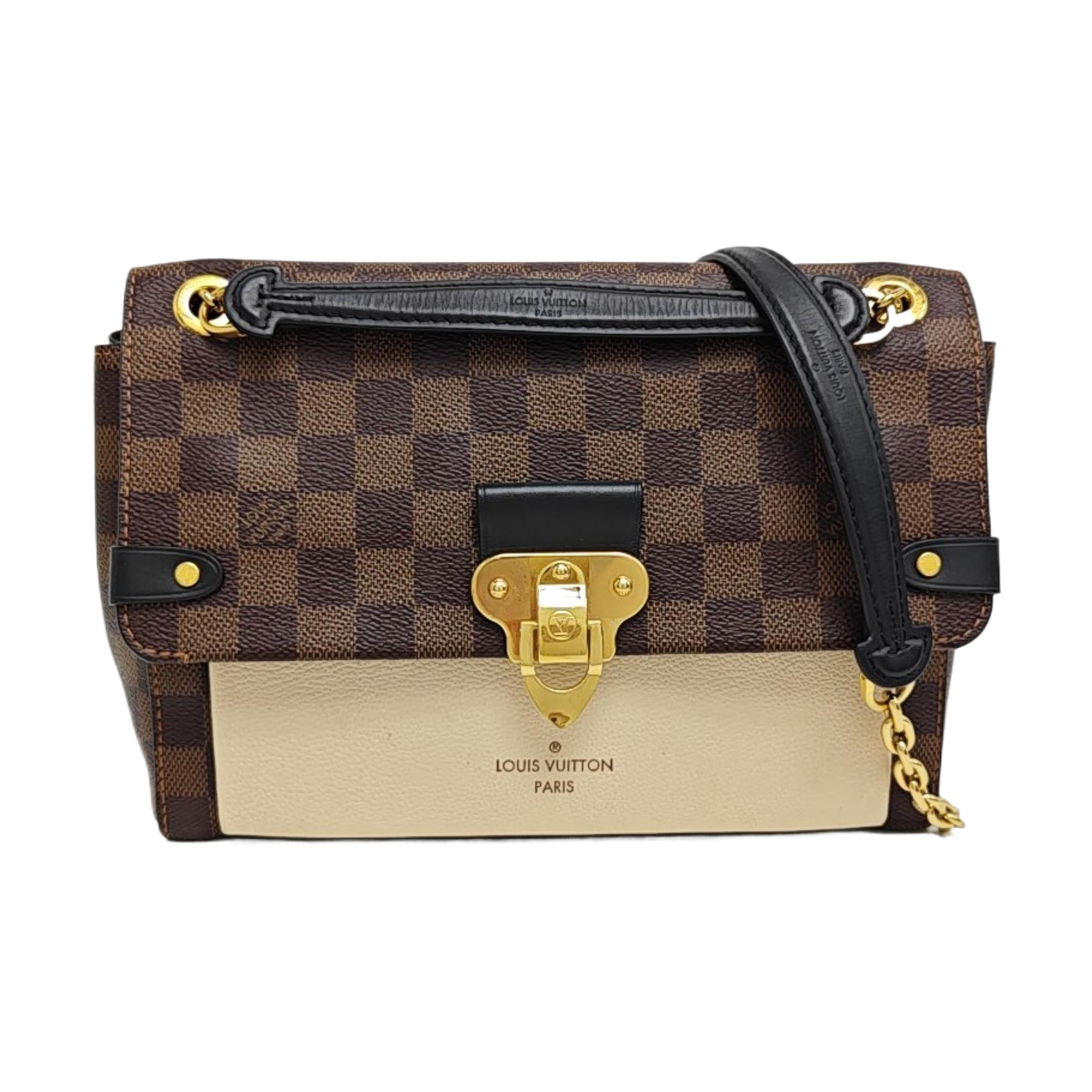 VAVIN PM Damier Ebene Coated Canvas Brown