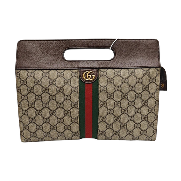 Monogram Coated Canvas Top Handle Bag Beige