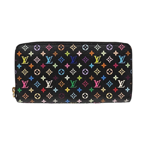 LV × TM ZIPPY Monogram Coated Canvas Black Wallet