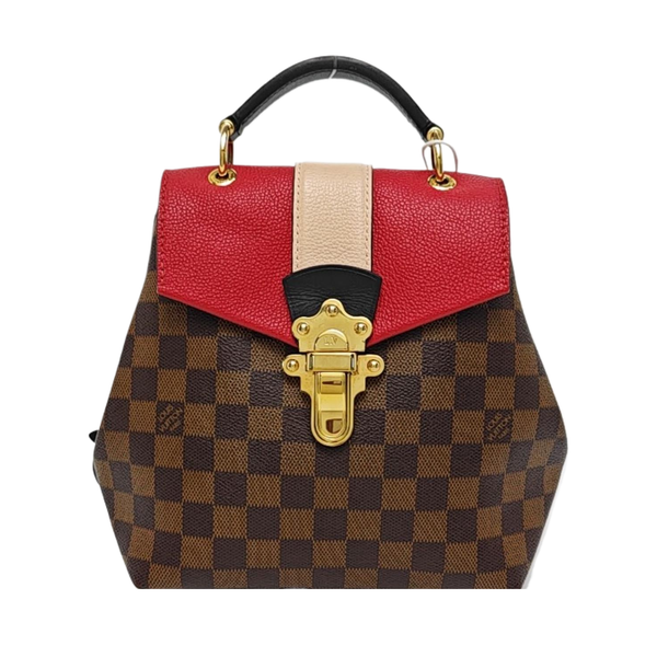 CLAPTON Damier Ebene Coated Canvas Brown