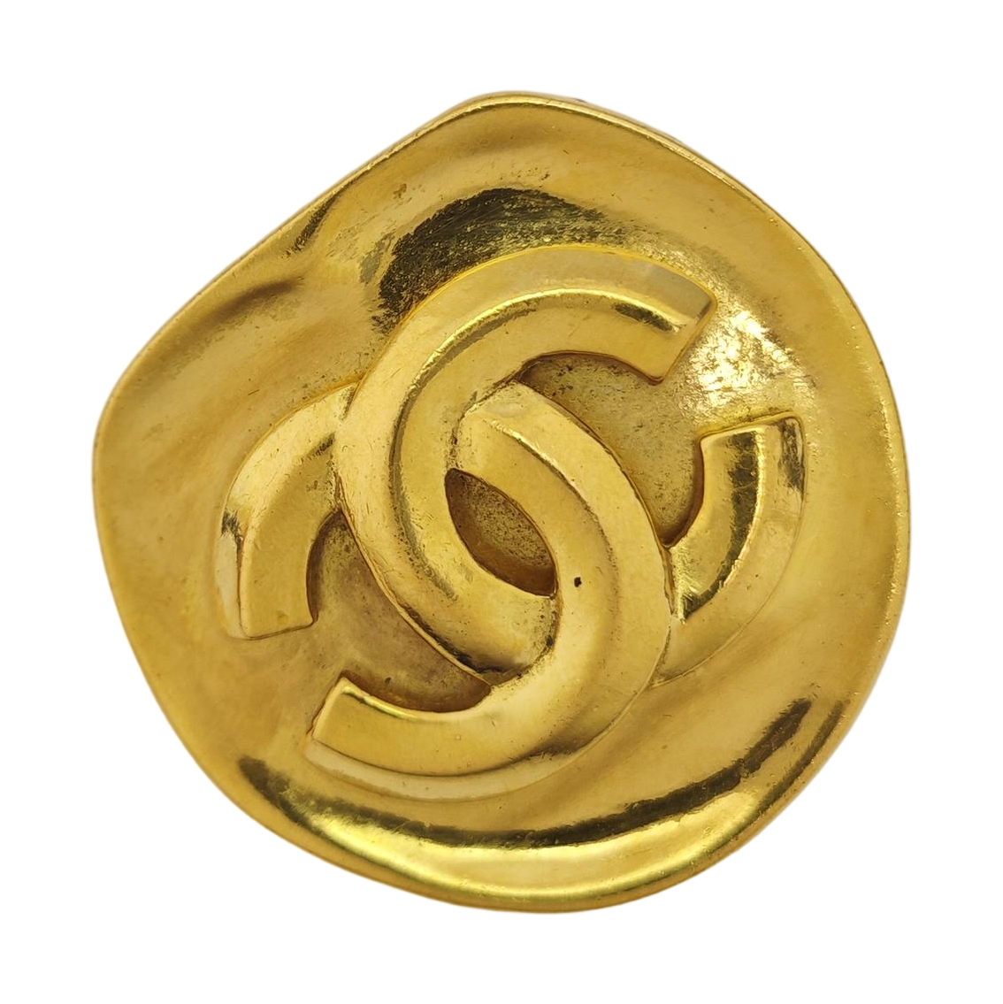 Metal Gold Brooch