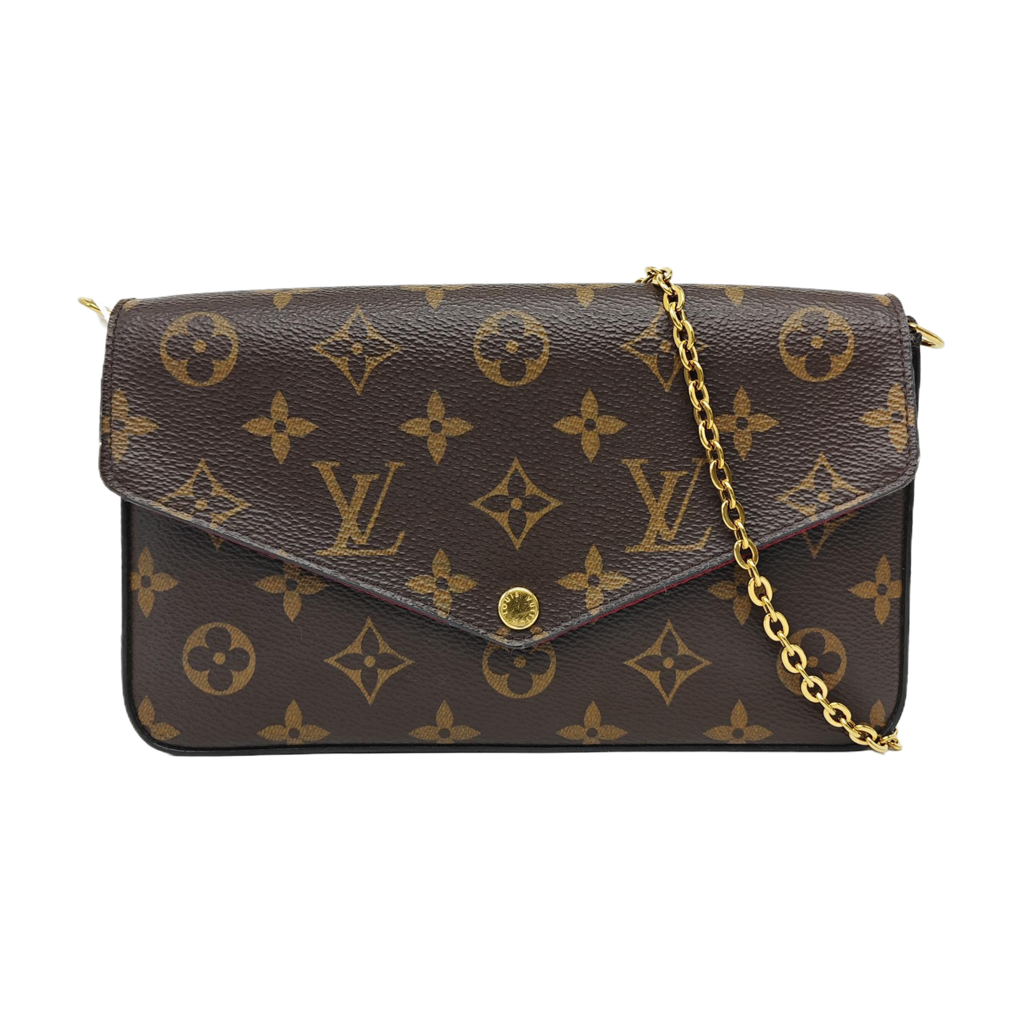 FÉLICIE Monogram Coated Canvas Brown