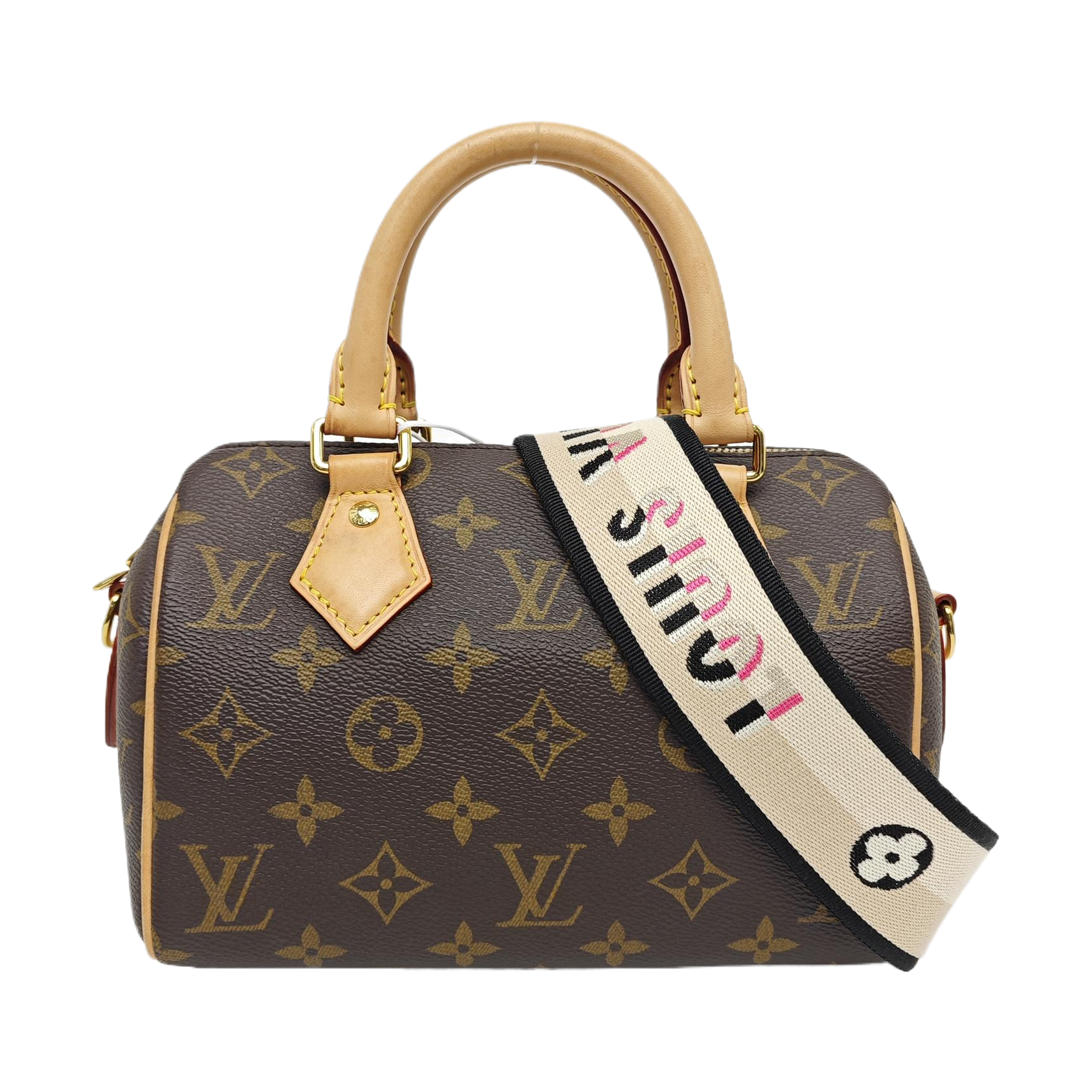 SPEEDY 20 Monogram Coated Canvas Brown