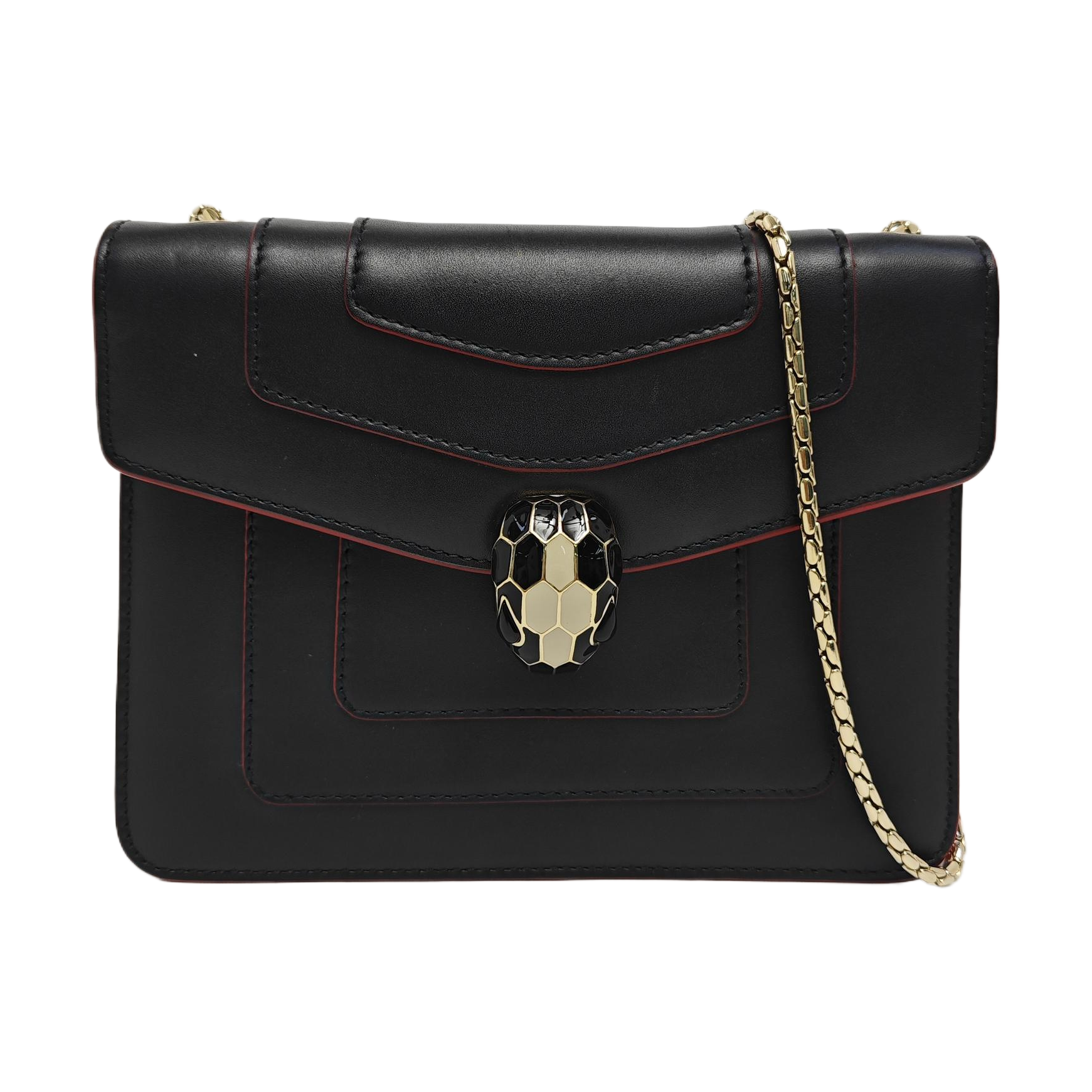 SERPENTI FOREVER Small Calfskin Black