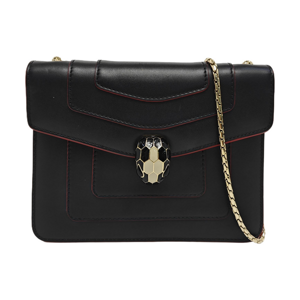 SERPENTI FOREVER Small Calfskin Black