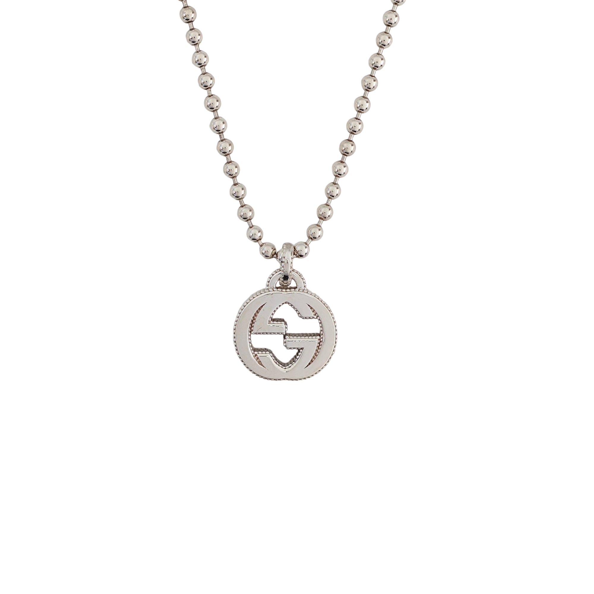 Interlocking G 925 Sterling Silver Necklace