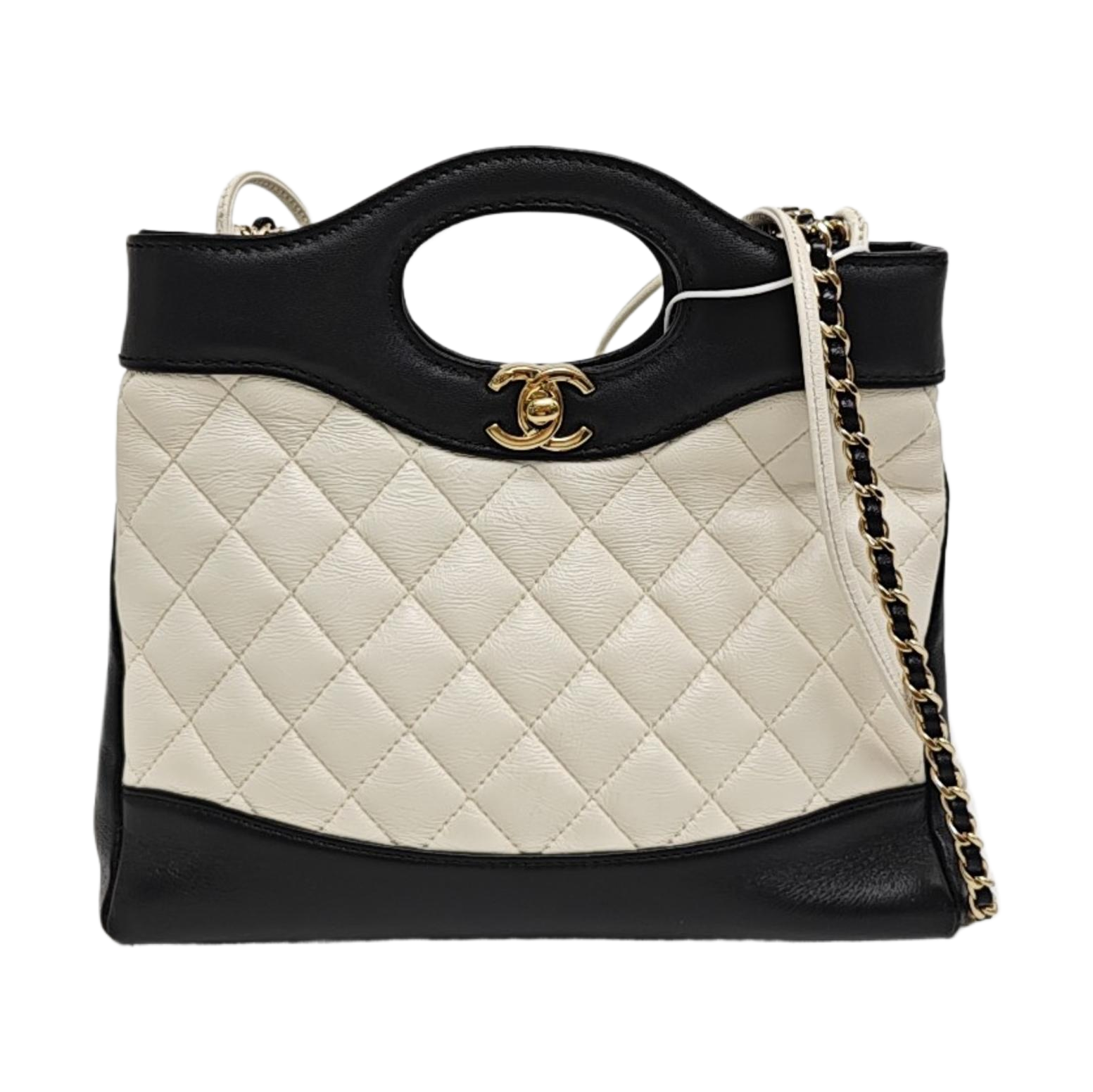 CHANEL 31 Mini Quilted Lambskin White