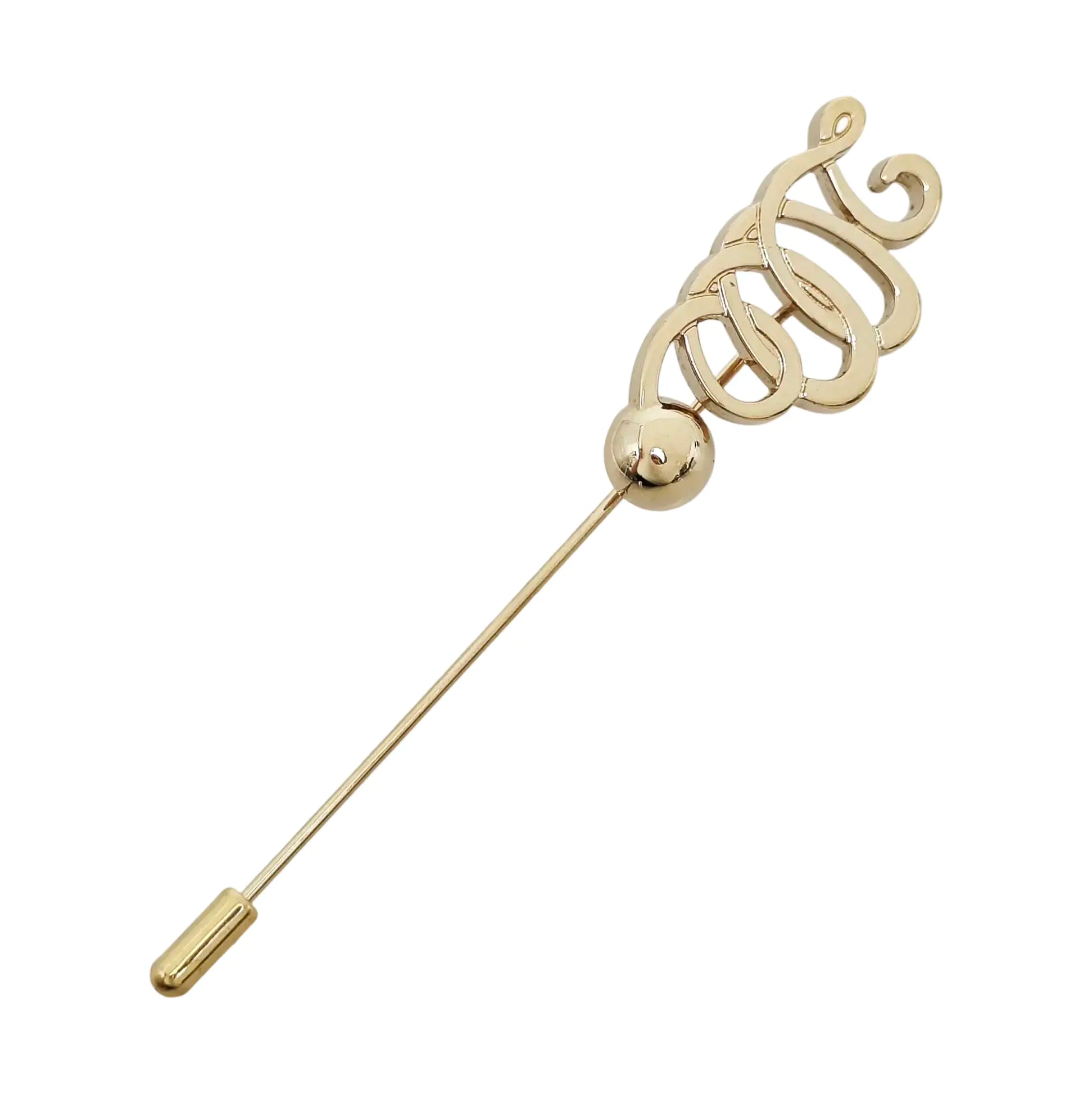 Metal Gold Brooch