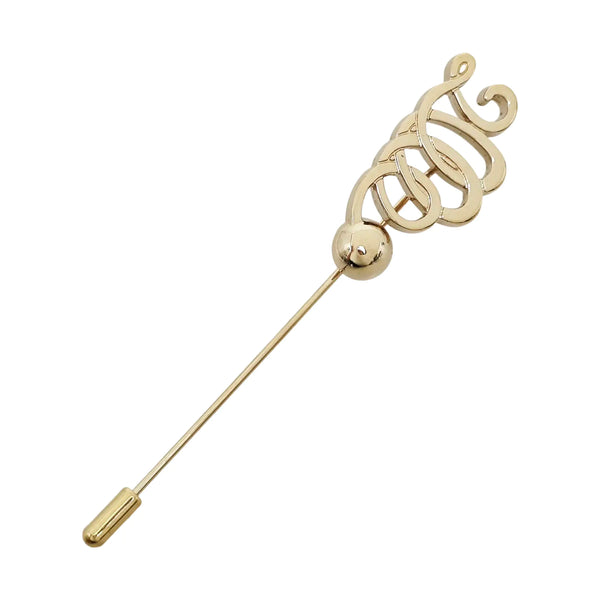 Metal Gold Brooch