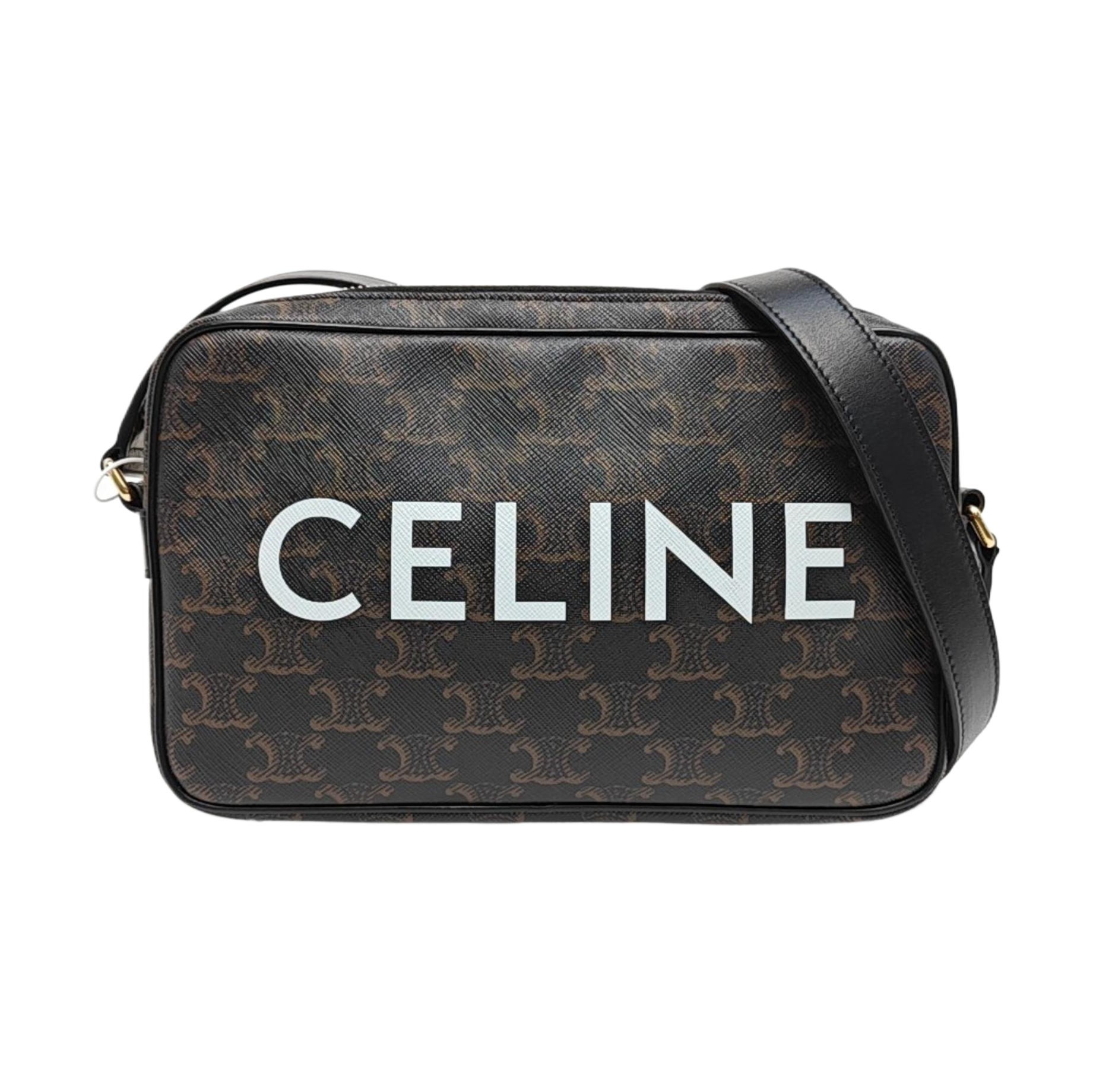 Authenticated pre-owned  TRIOMPHE Medium Coated Canvas Black - Shoulder Bag at Looply