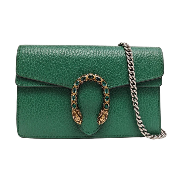 Dionysus Super Mini Calfskin Green