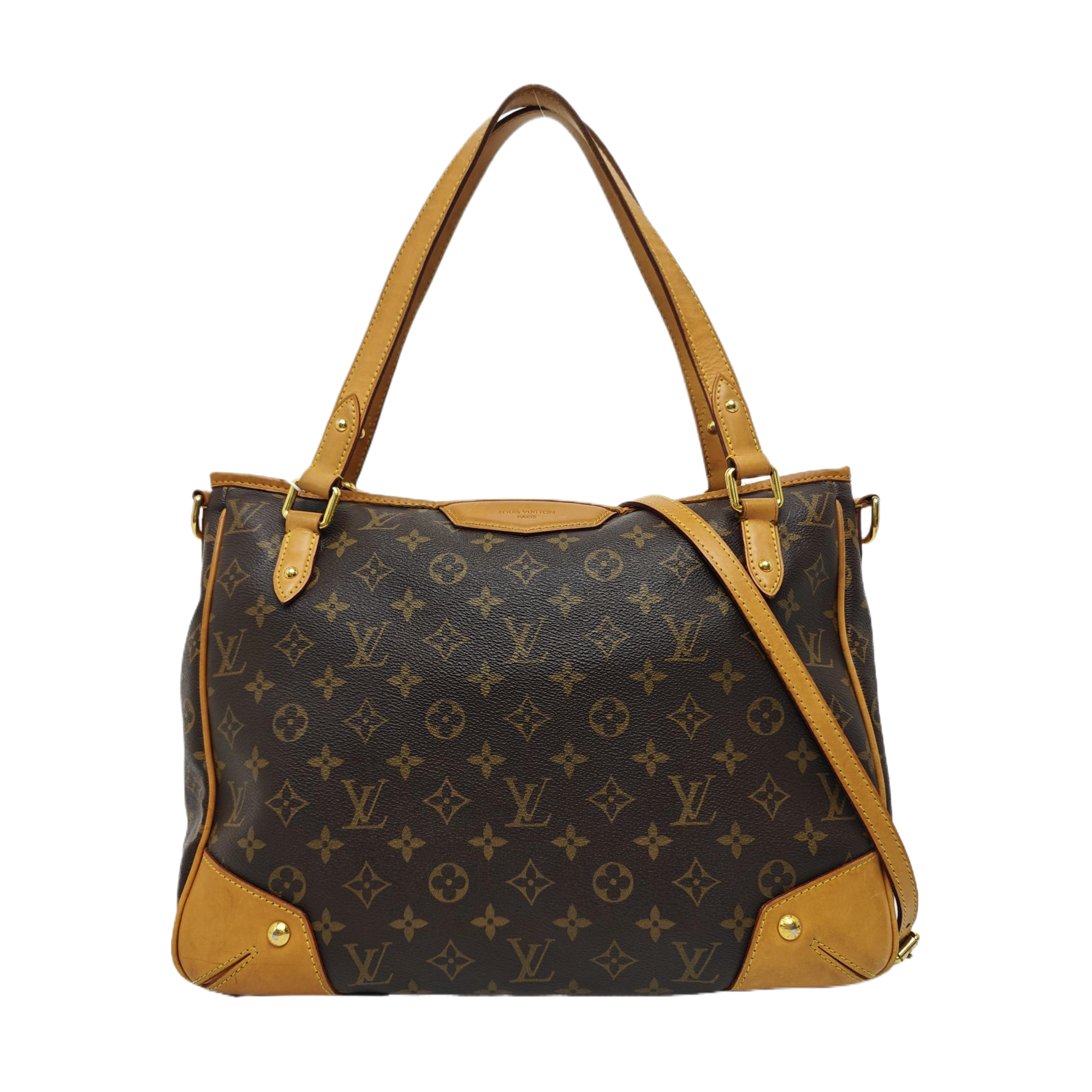 ESTRELA MM Monogram Coated Canvas Brown