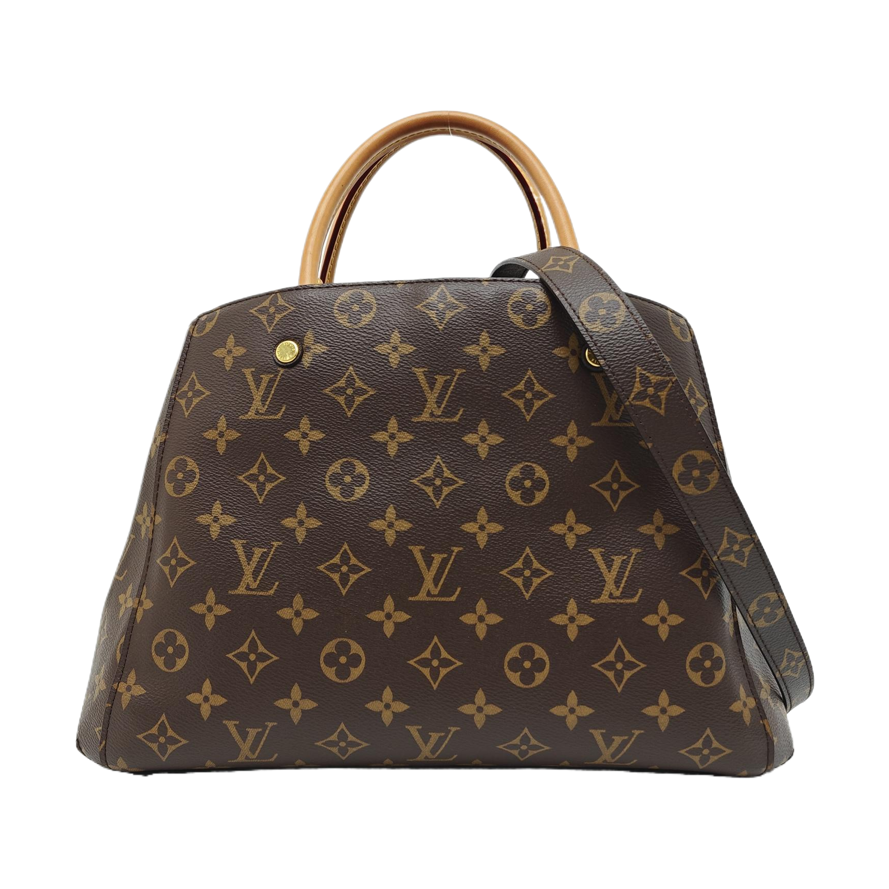 MONTAIGNE Monogram Coated Canvas Brown