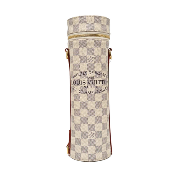 AZUR Damier Azur Coated Canvas White